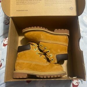 Timberland Kids Brown and Black Boots